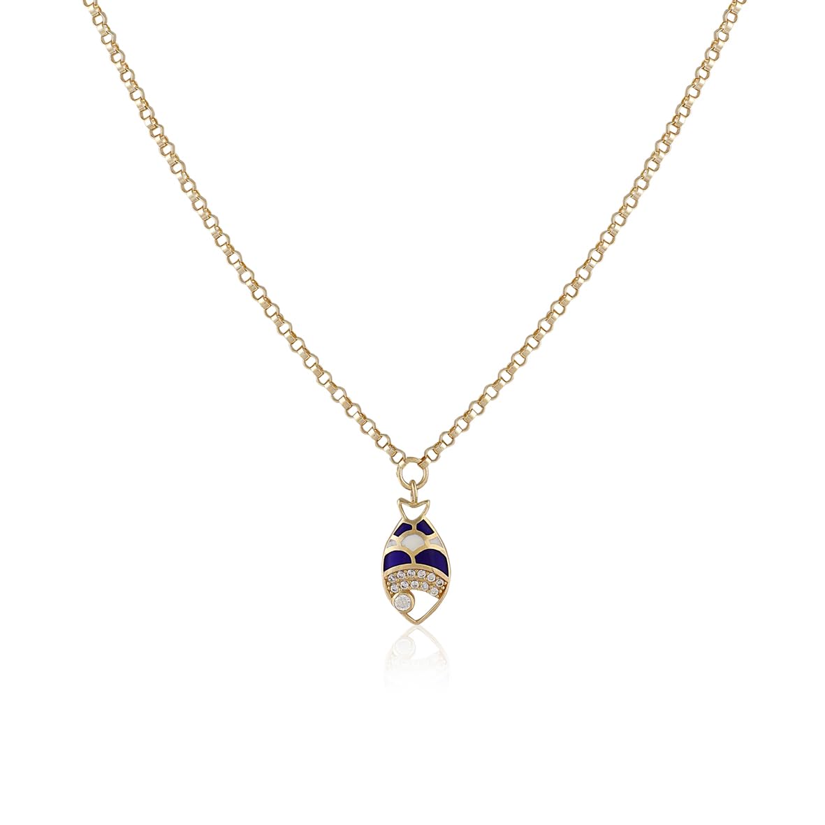 Fish Necklace in Gold Jewelry for Women - Gold Chain and Aesthetic Jewelry - Cute Fish Necklace in Gold Jewelry Collection - Birthday Gifts for Women