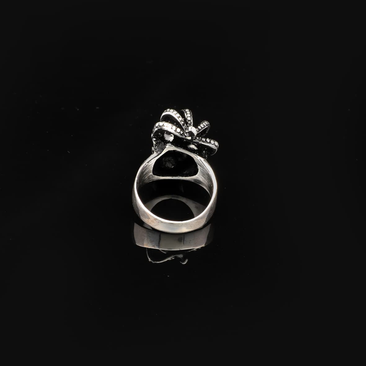 Skull Handmade Sterling Silver Men Biker Ring