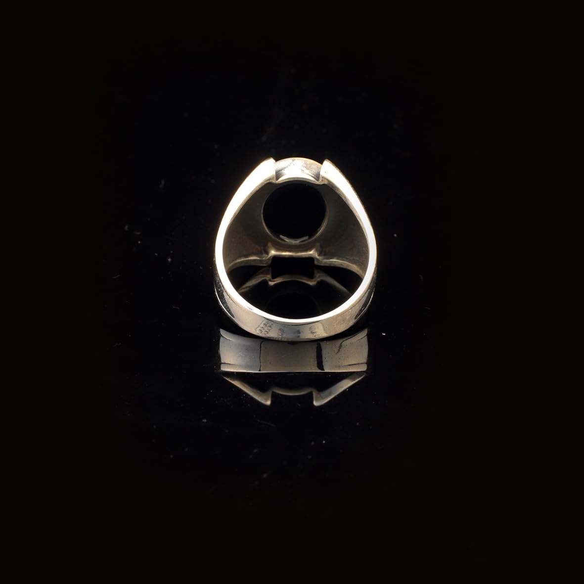 Onyx Ring Gemstone Ring Ottoman Statement Ring Vintage Ring Sterling Silver Ring Pinky Ring Silver Signet Ring Gift for Him