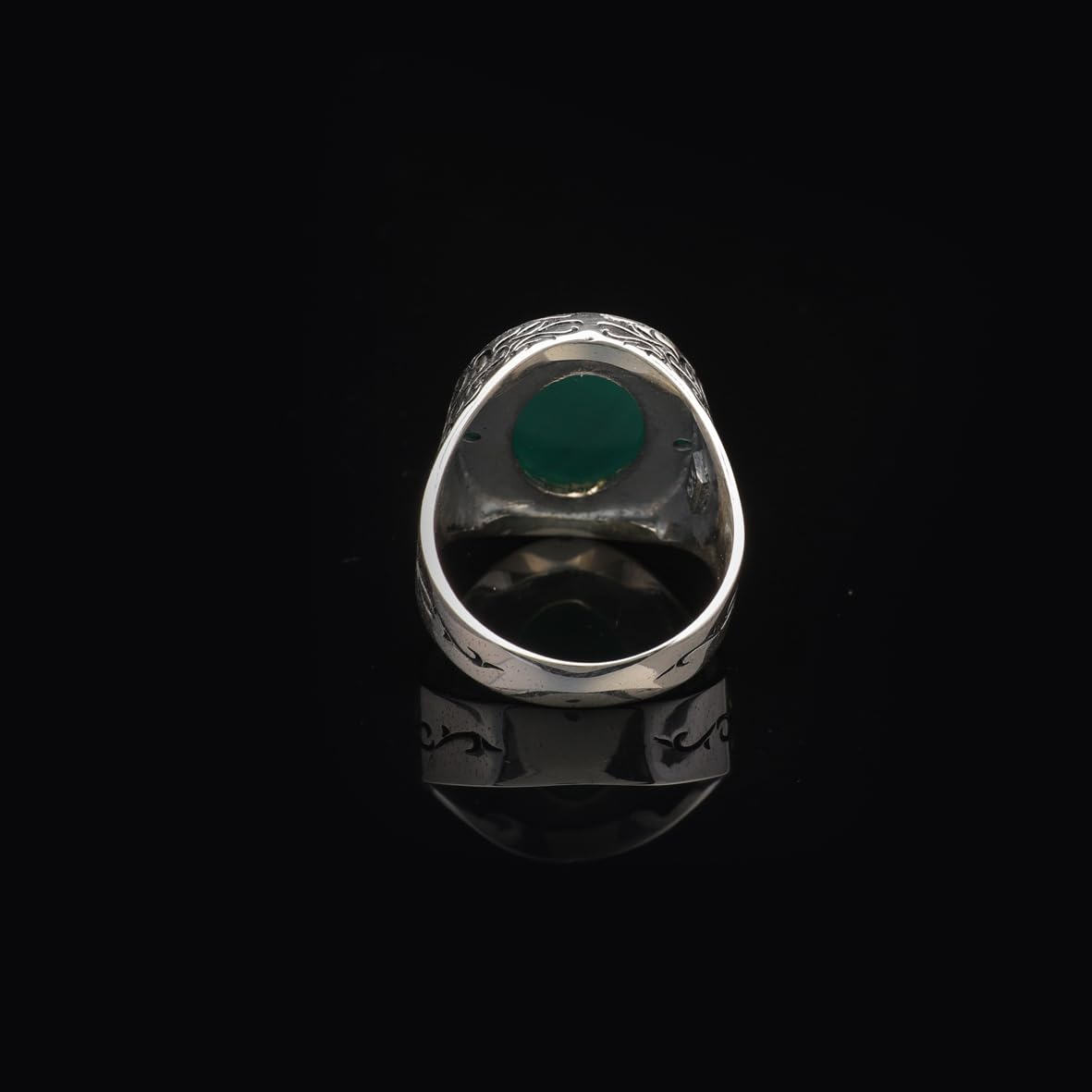 Vintage Jade Ring for Men – Oval Stone