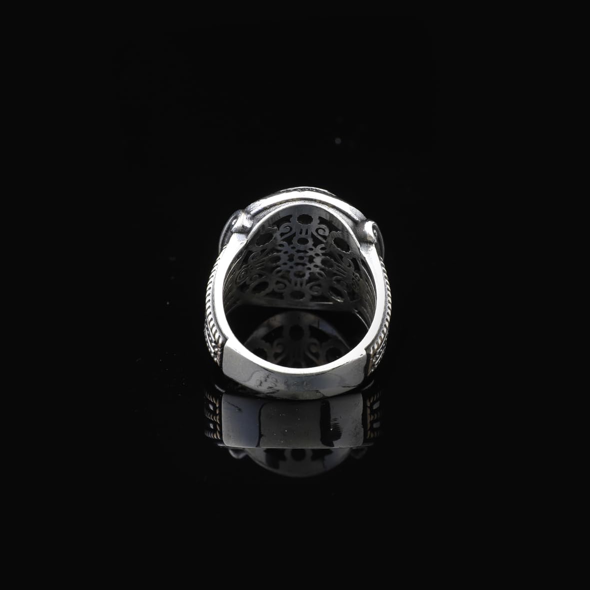 Handmade 925 Sterling Silver Personalized Rings - Custom Photo Ring with Name Engraving