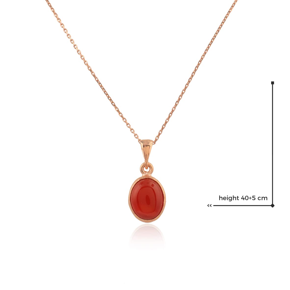 Sterling Silver Carnelian Necklace for Women - 925 Sterling Silver Necklace for Women - Gift for Her