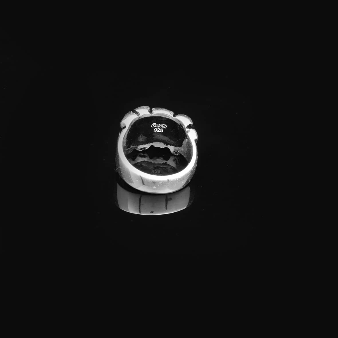 Skulls Handmade Sterling Silver Men Biker Ring