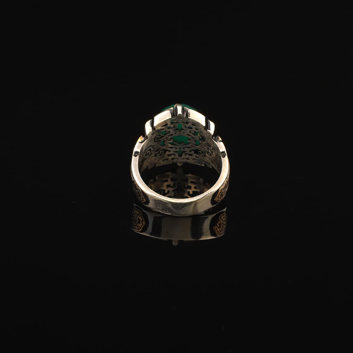 925K Sterling Silver Jade Ring