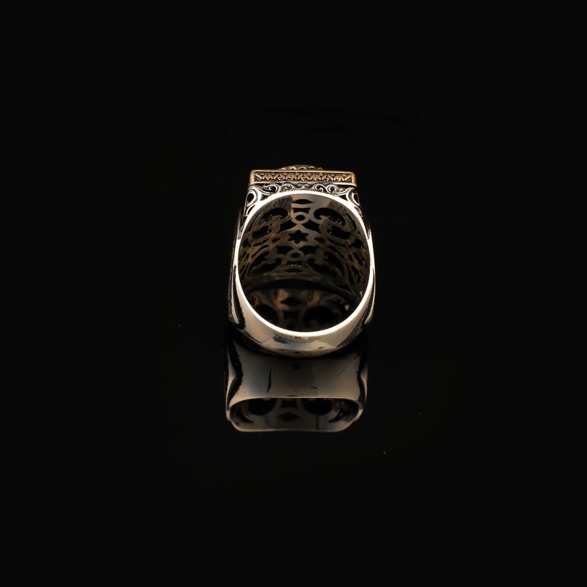 925K Sterling Silver Jade Ring