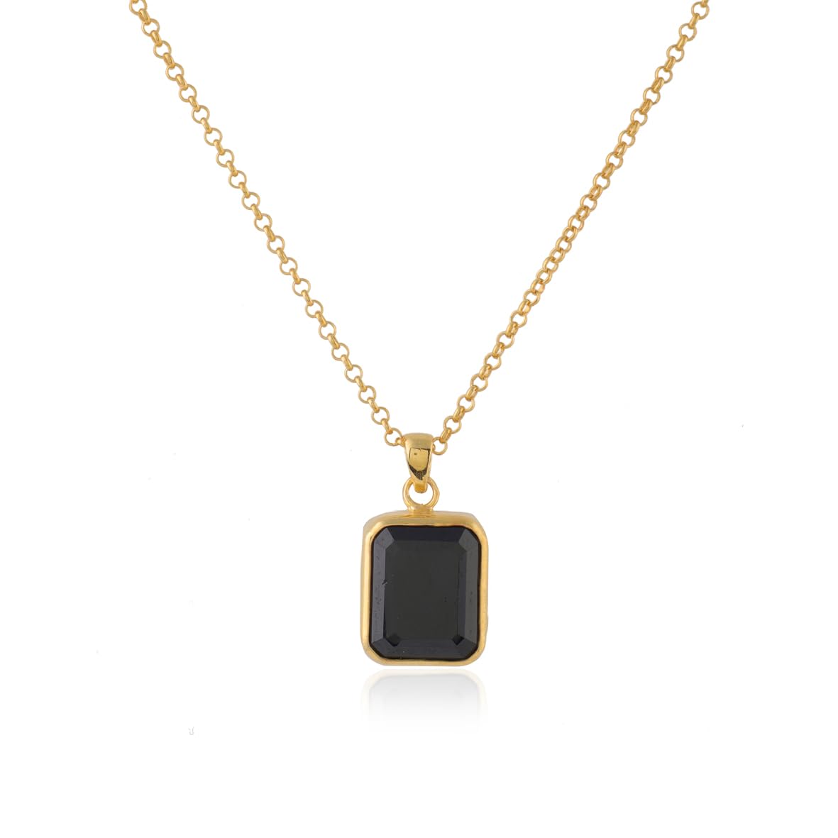 Onyx Necklace Men's Pendant – Polished Gemstone Necklace