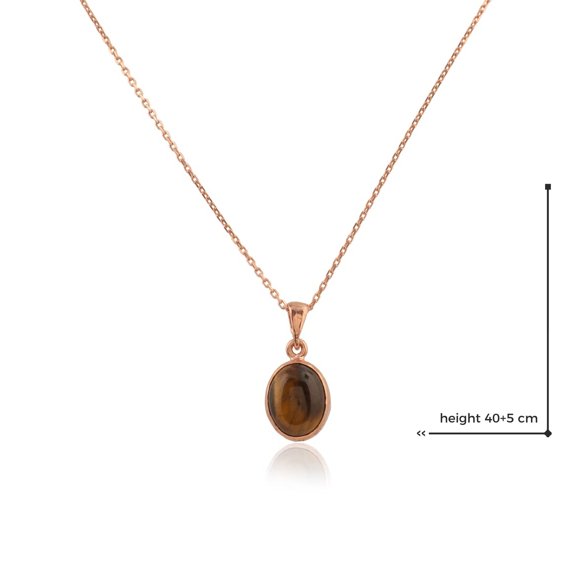 Sterling Silver Tiger Eye Necklace for Women - Trendy Tiger Eye Pendant Necklace for Women - Gift for Him
