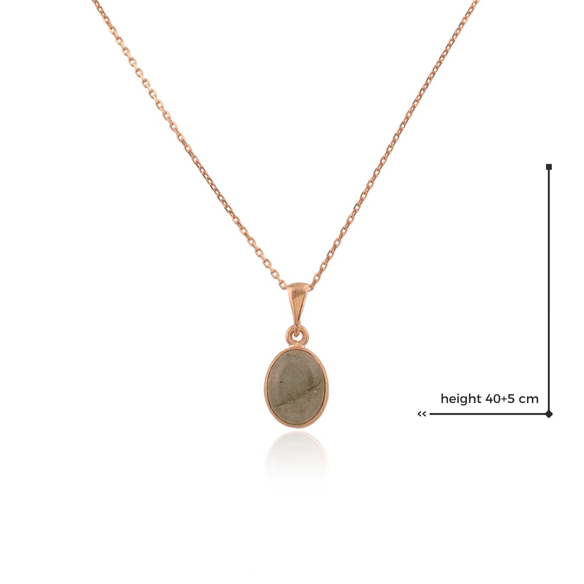 Silver Pendant Necklace with Labradorite Gemstone for Women - 925 Sterling Silver Necklace for Women - Gift for Him