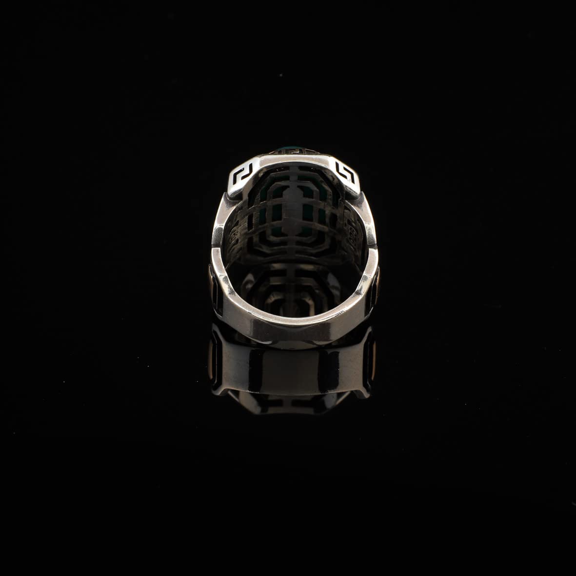 925K Sterling Silver Jade Ring