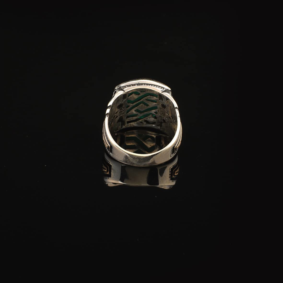 925K Sterling Silver Jade Ring