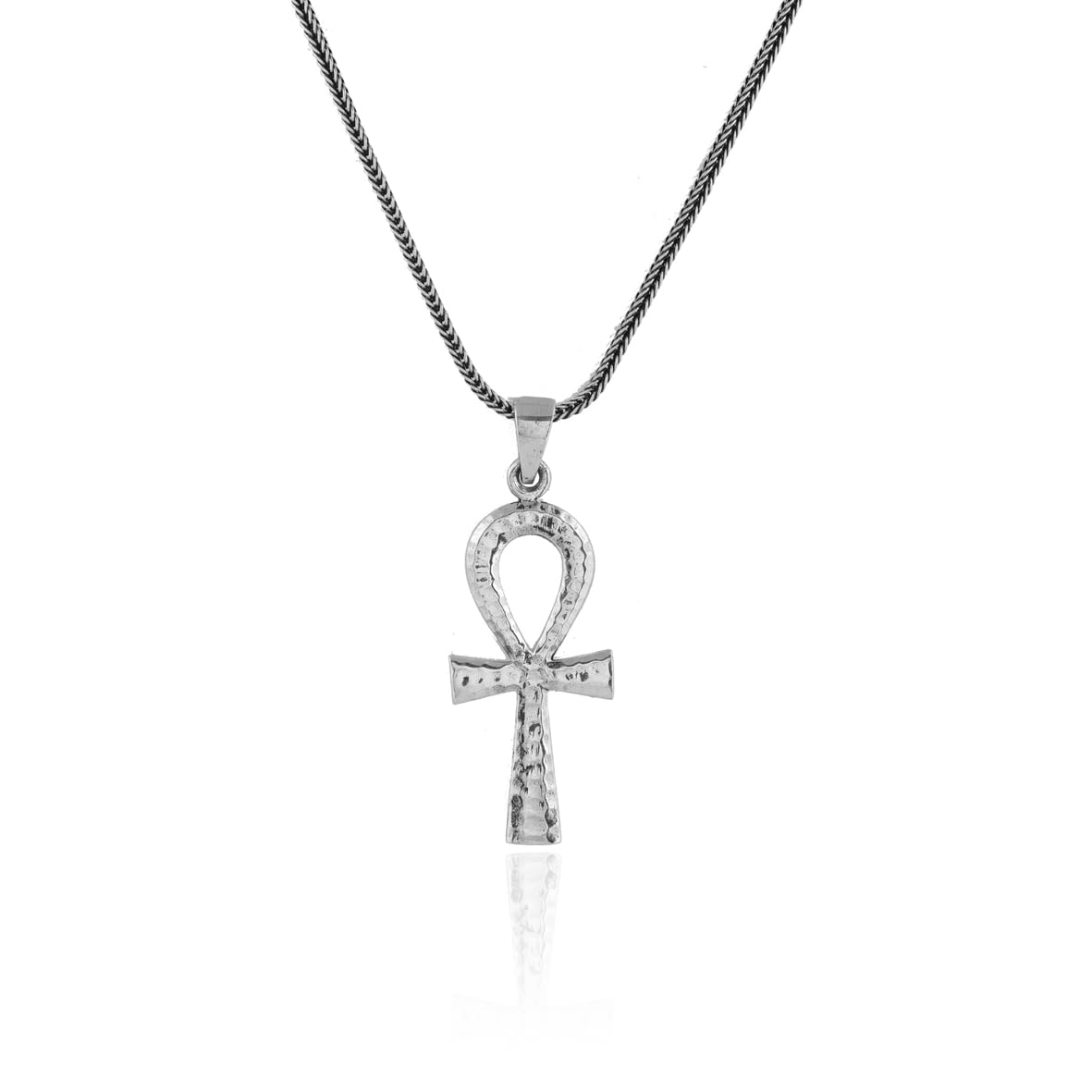 Sterling Silver Cross Necklace for Men - Sterling Silver Pendant with Men's Silver Chain - Birthday Gifts