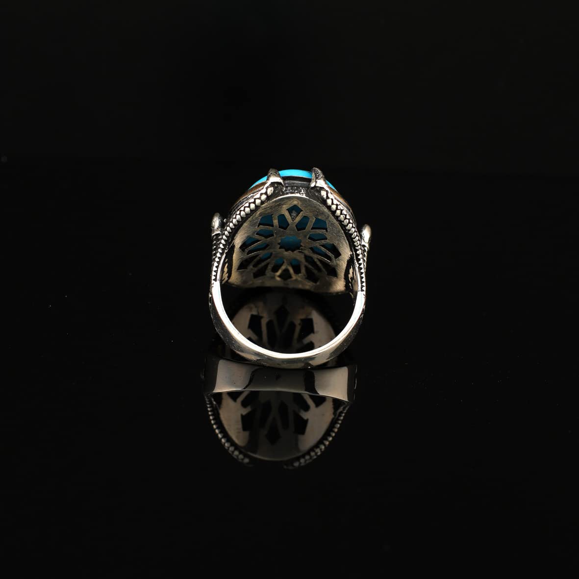 925K Sterling Silver Ring Turquoise Ring