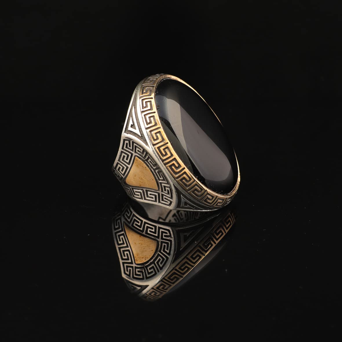 Silver Large Stone Ring
