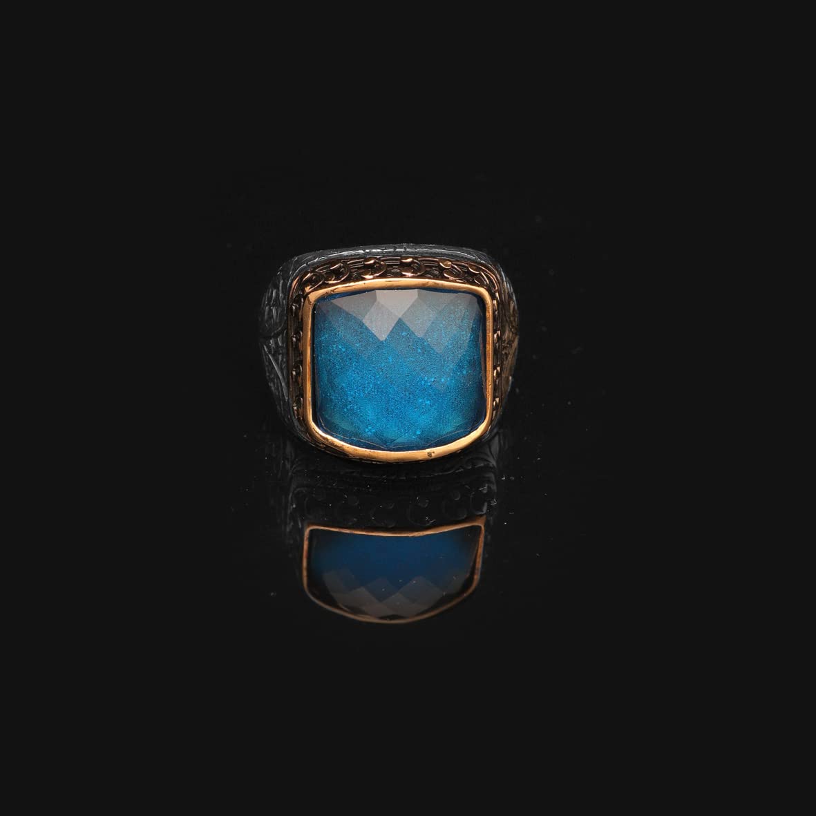 925K Silver Aquamarine Ring