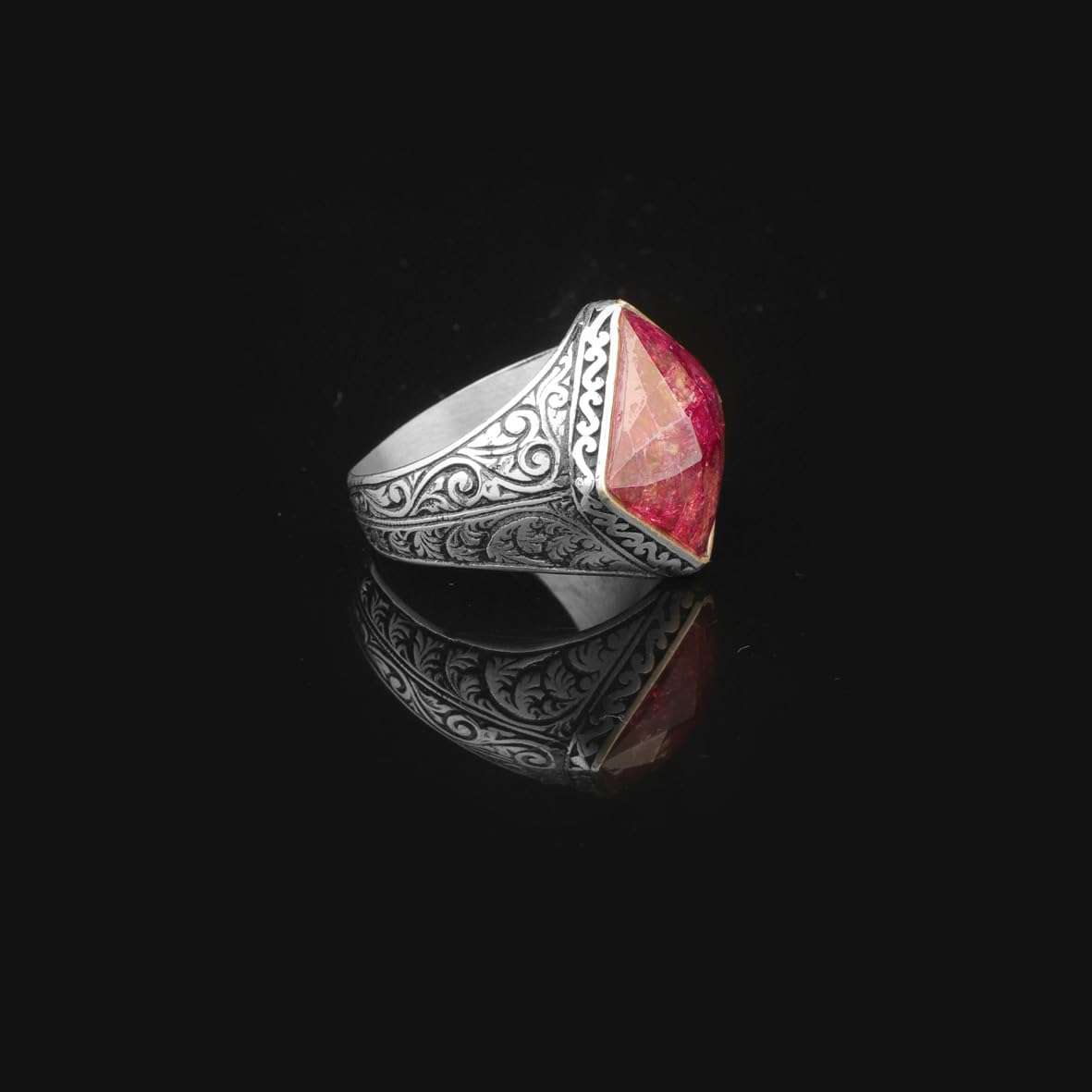 Ottoman Zultanite Ring in 925 Sterling Silver Vintage Pinky Engagement Ring Promise Ring for Him Gemstone Gift for Husband