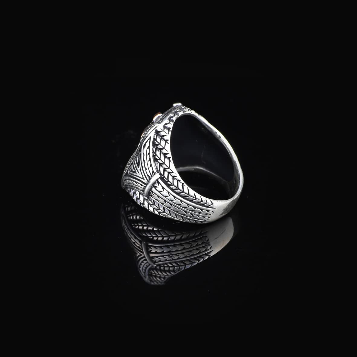 925 Sterling Silver Sword Ring - Custom Signet Ring for Men