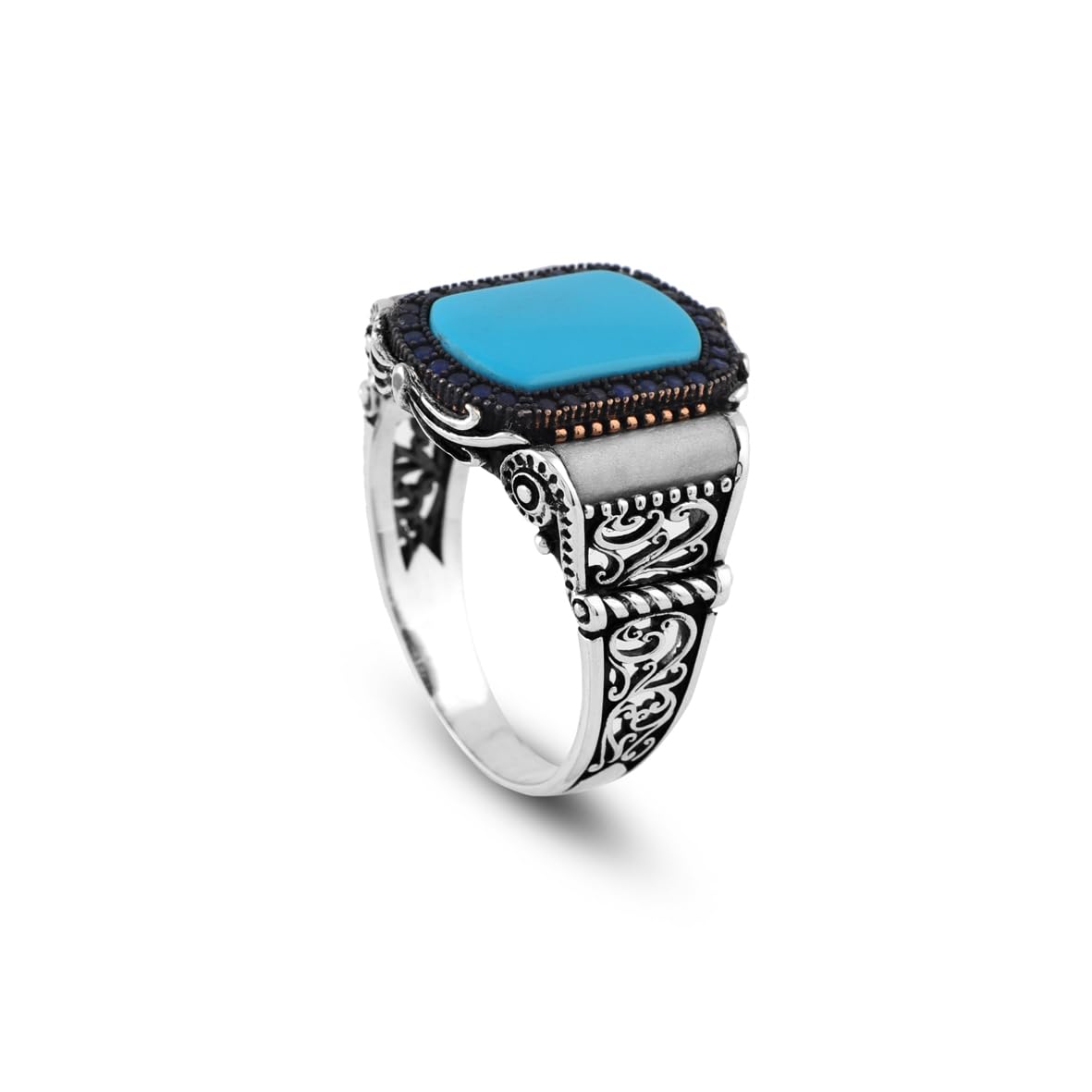 Men's Turquoise Signet Ring