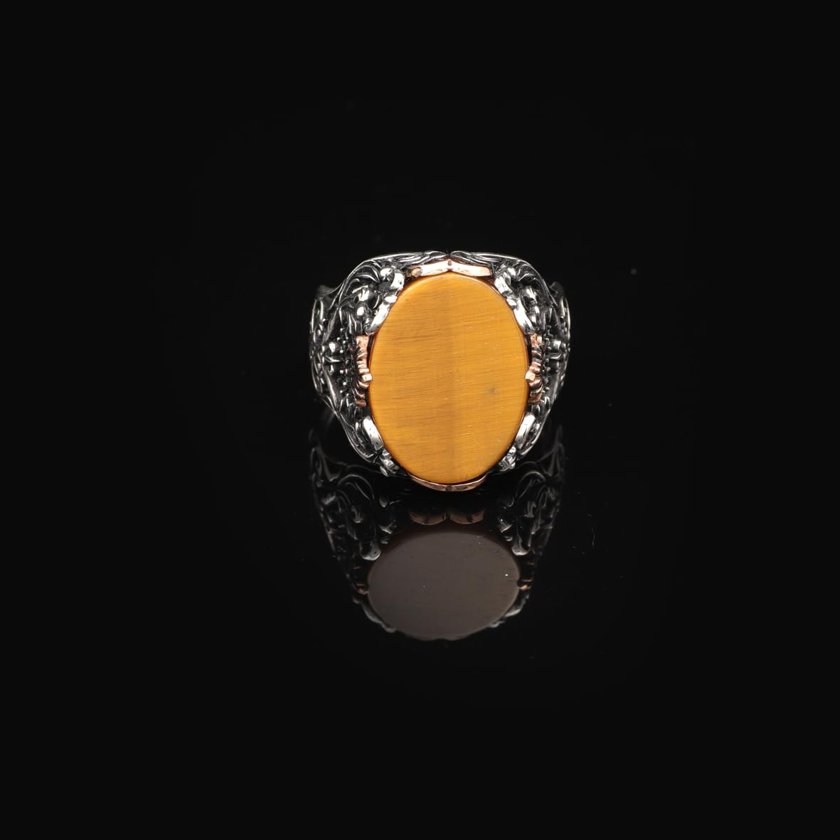 Vintage Tiger Eye Gemstone Ring