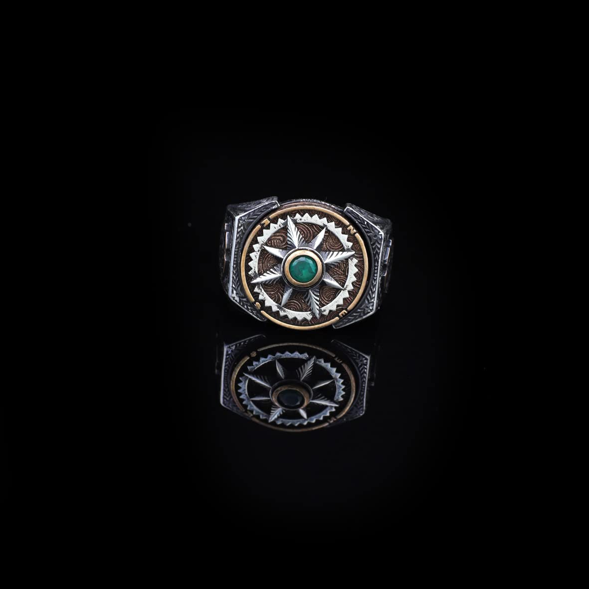Emerald Ring Men