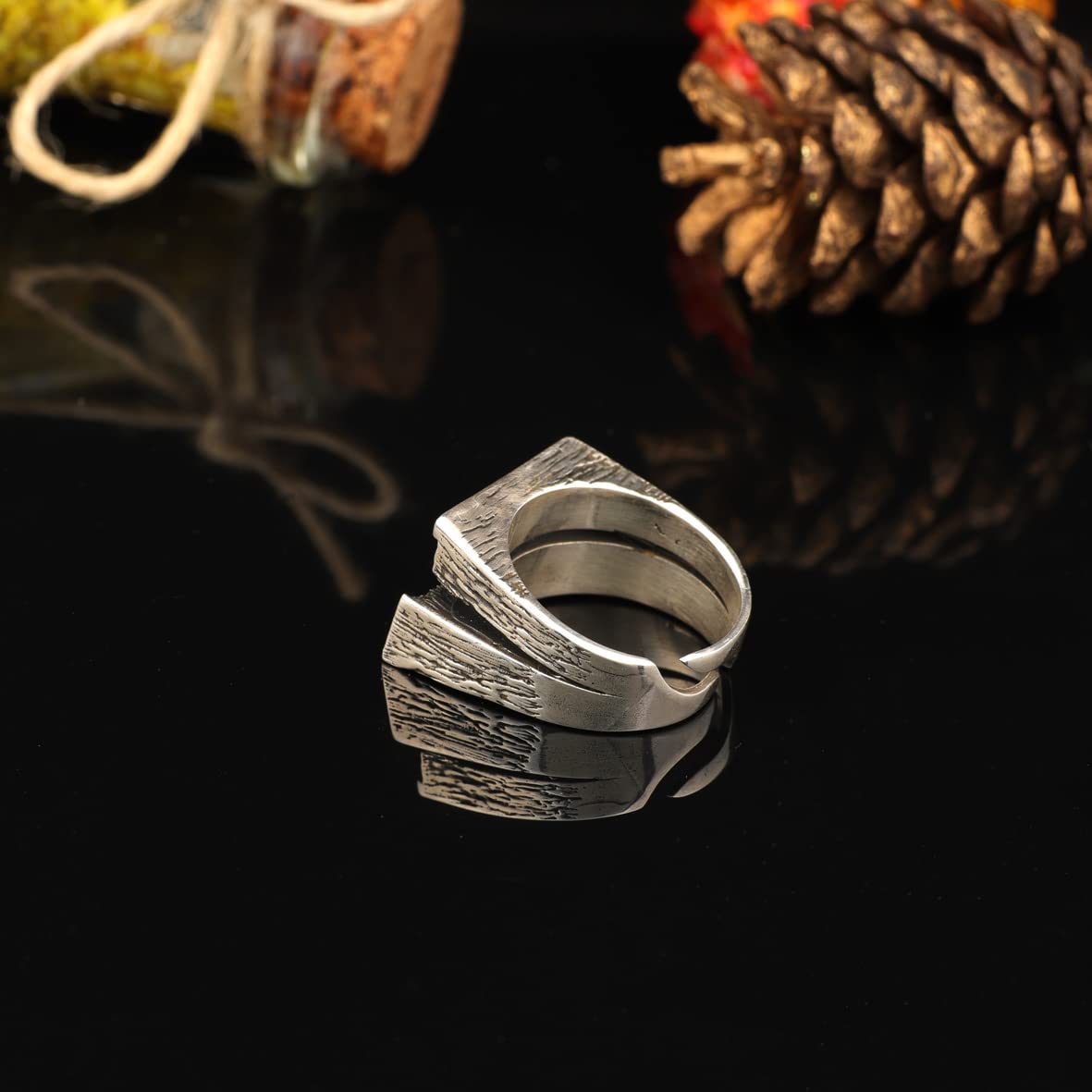 925K Sterling Silver Vintage Ring Men