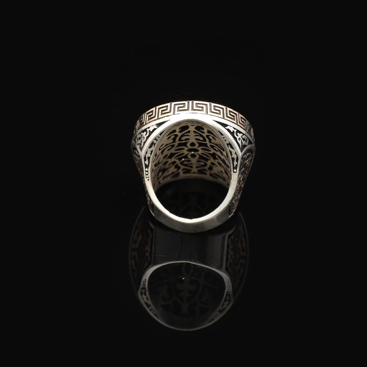 Handmade Black Onyx Ring for Men – Large Oval Stone in Vintage 925 Sterling Silver