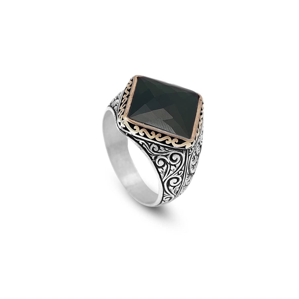 925K Sterling Silver Jade Ring