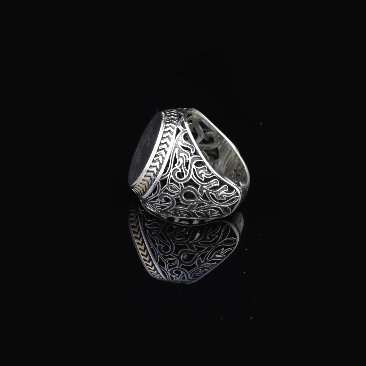 Handmade 925 Sterling Silver Personalized Rings - Custom Photo Ring with Name Engraving