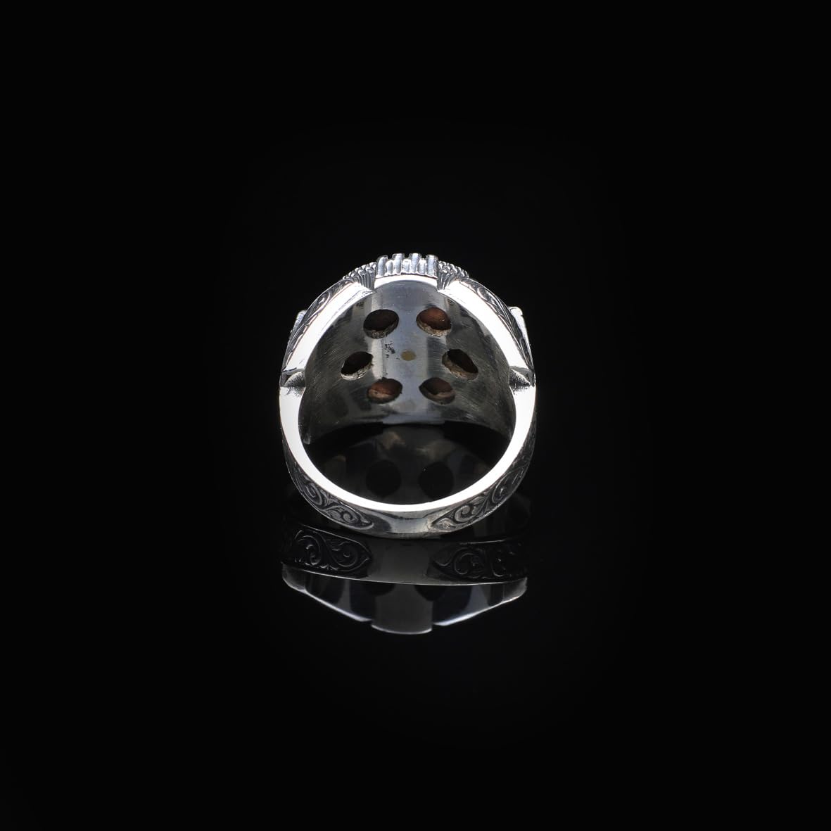 Men's 925 Sterling Silver Lapis Lazuli Rotating Ring - Black Onyx Rotating Ring for Men - Birthday Gifts