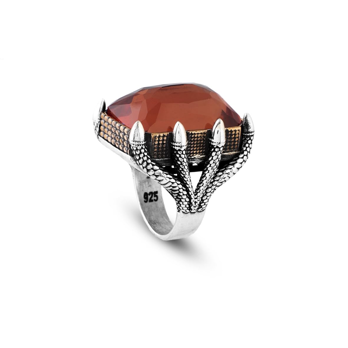 Vintage Citrine Ring for Men
