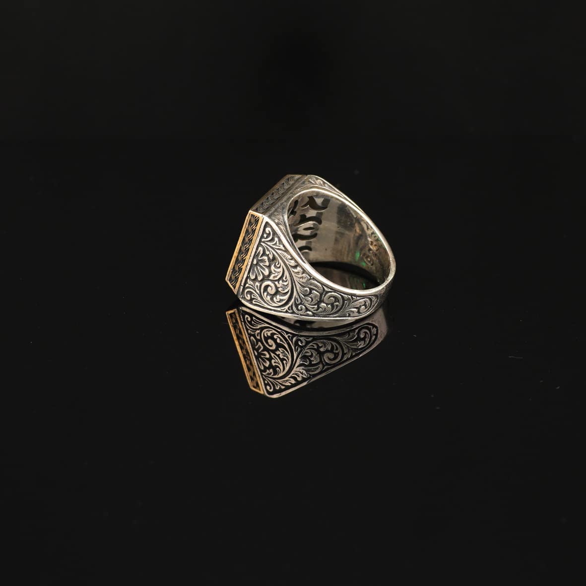 925K Sterling Silver Jade Ring