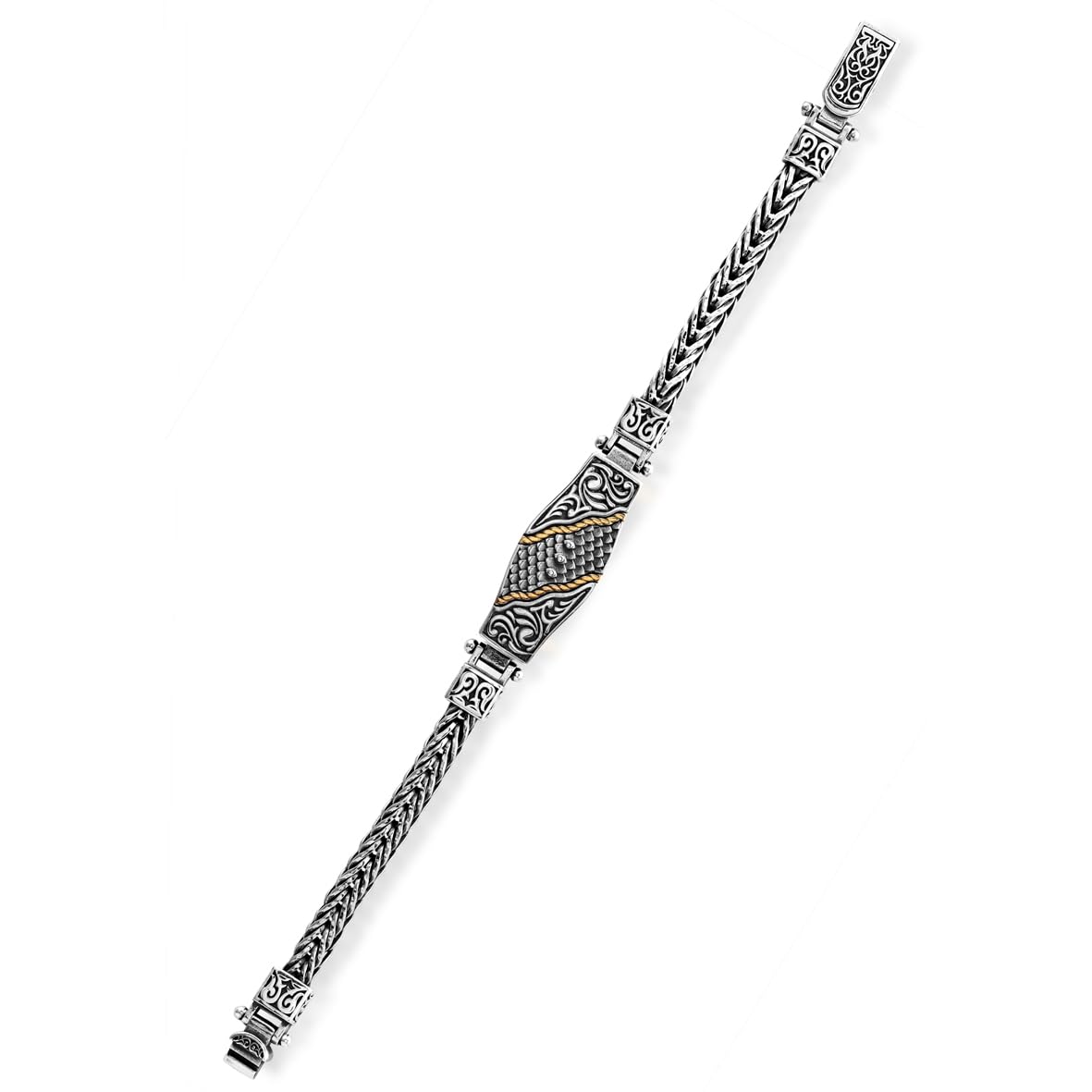 Mens Made to Order Chain Bracelet – Vintage Style in Sterling Silver