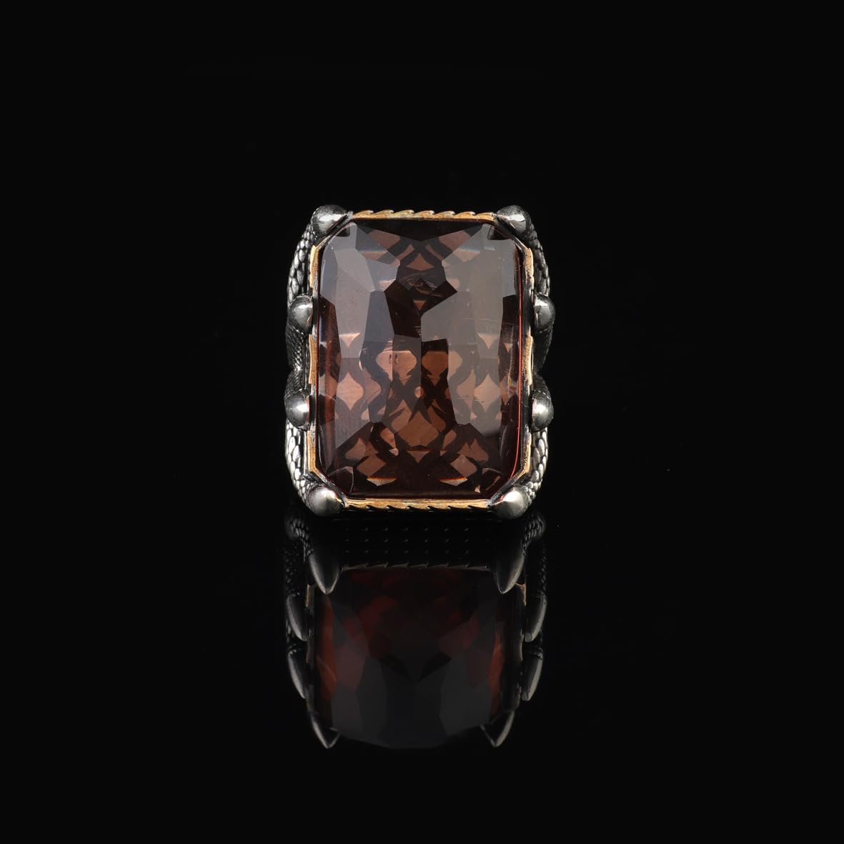 Vintage Citrine Ring for Men