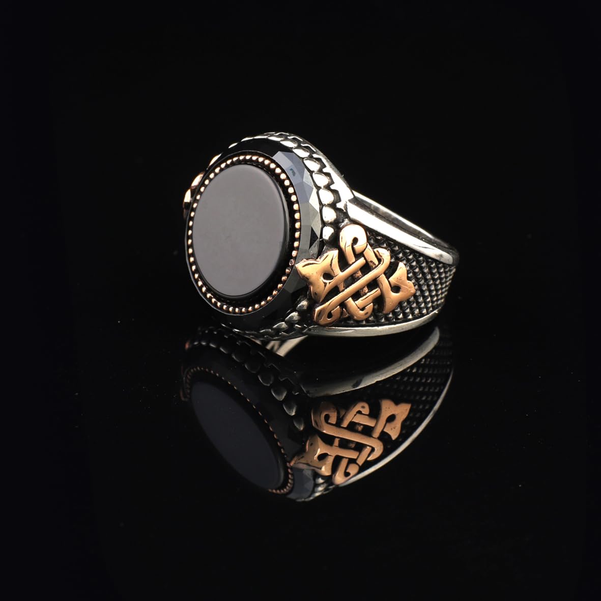 Men’s Black Onyx Sterling Silver Ring