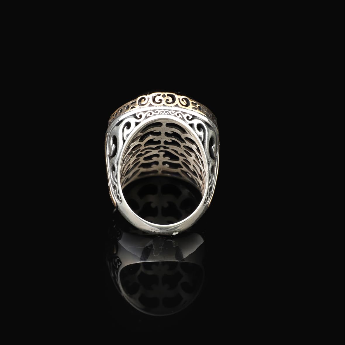 Blue Sapphire Ring with Oval Stone -Large Gemstone Ring