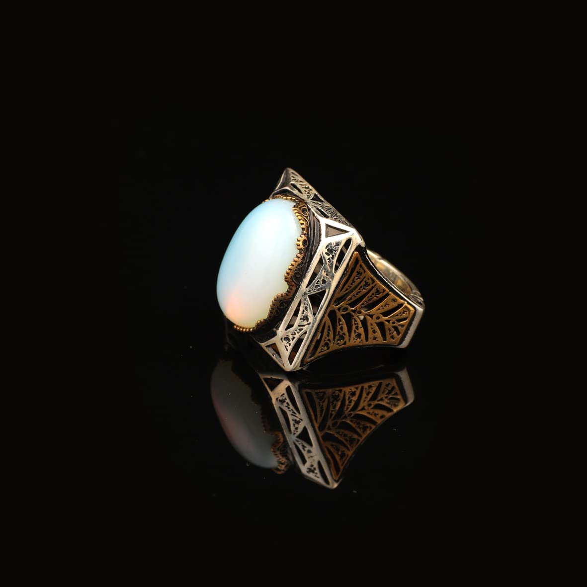 Natural Moonstone Ring