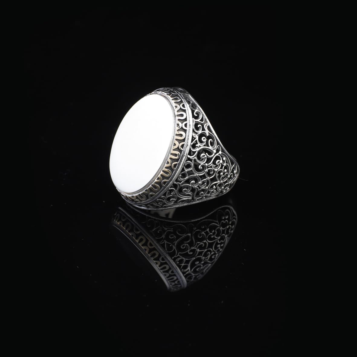 Handmade 925 Sterling Silver Personalized Rings - Custom Photo Ring with Name Engraving