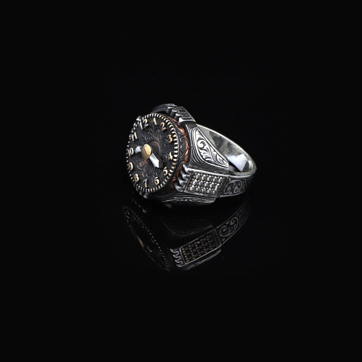 Silver Vintage Watch Ring