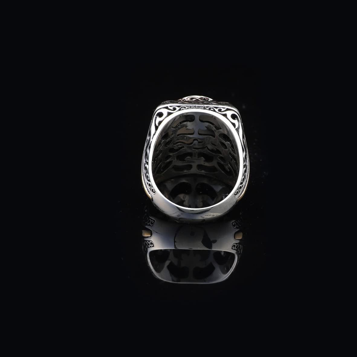 Turquoise Stone Men Silver Ring