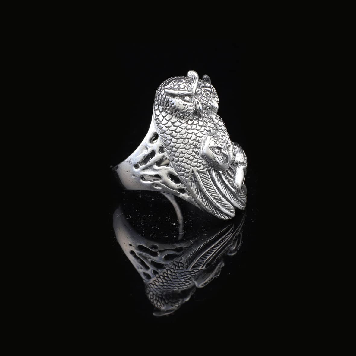 925K Sterling Silver Owl Ring