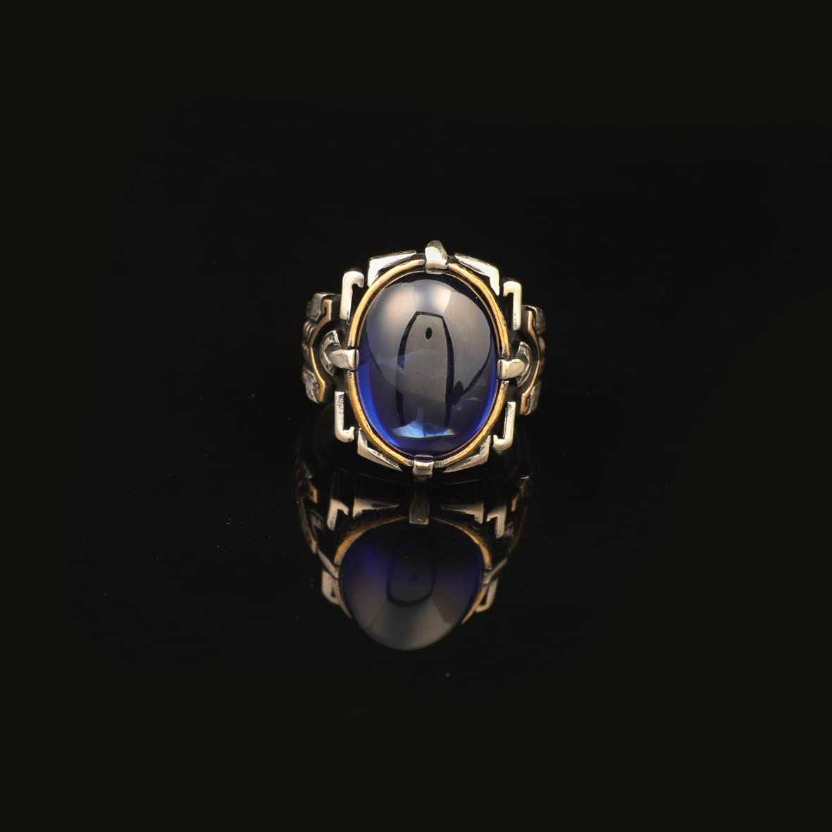 Blue Sapphire Ring Mens
