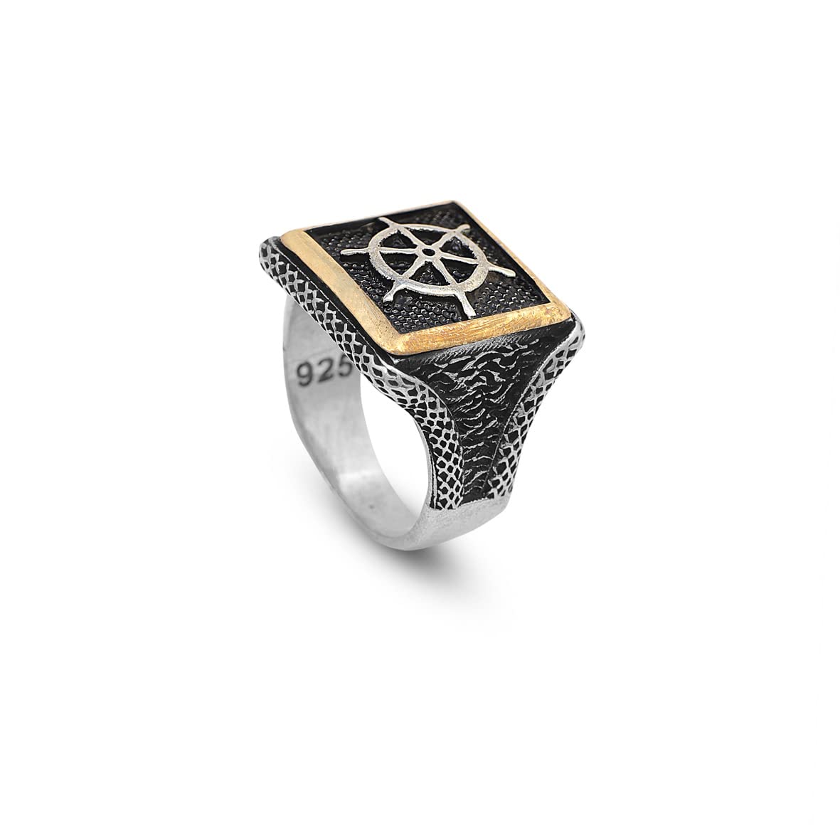 925K Sterling Silver Rudder Ring