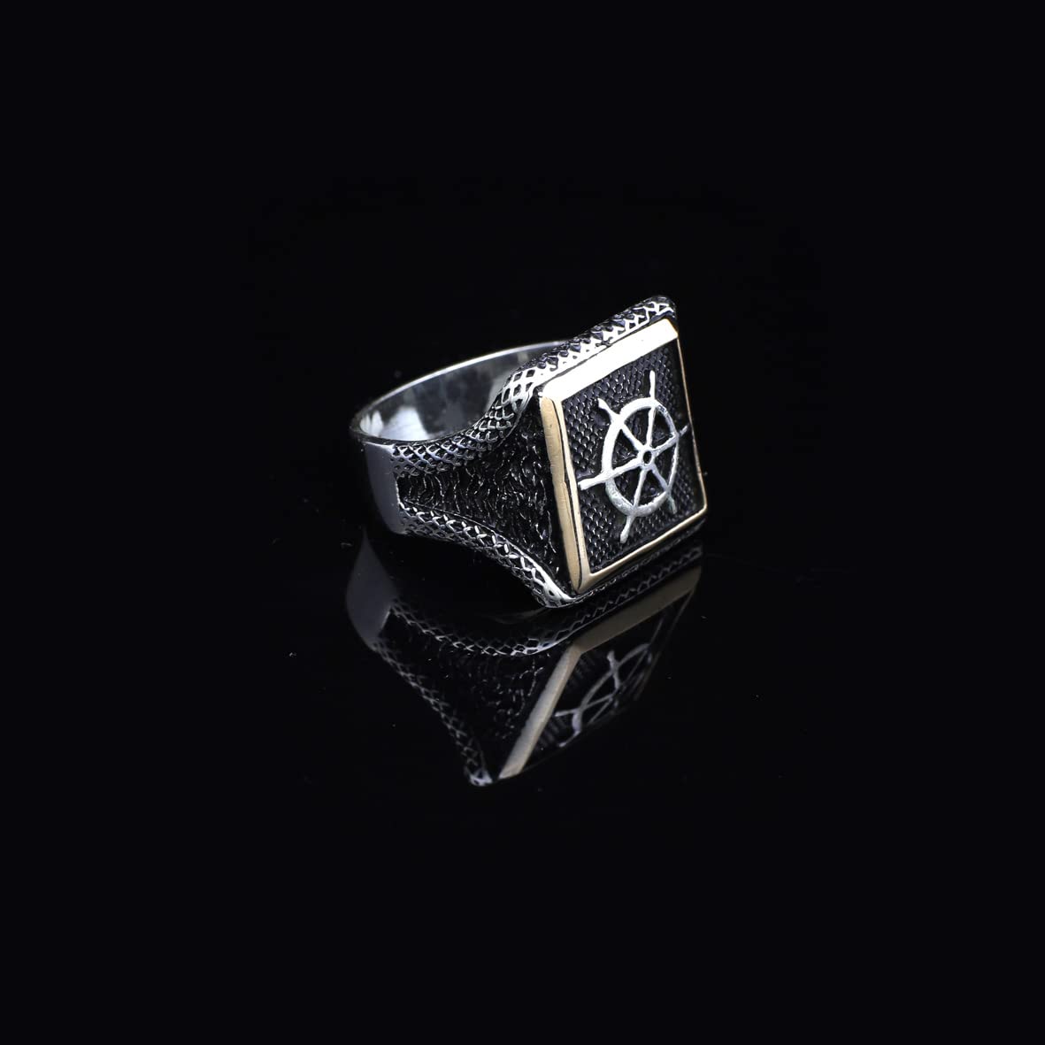 925K Sterling Silver Rudder Ring