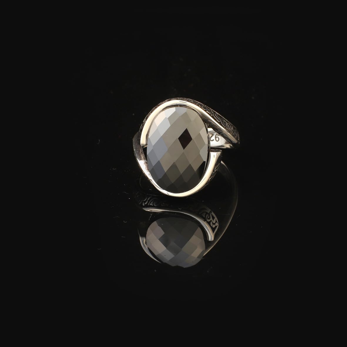 Onyx Ring Gemstone Ring Ottoman Statement Ring Vintage Ring Pinky Ring Sterling Silver Ring Gift for Him Handmade