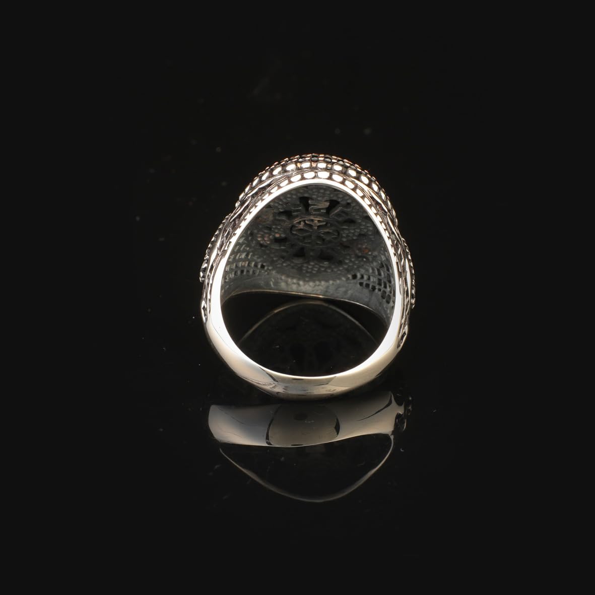 Onyx Ring Signet Ring Ottoman Vintage 925 Sterling Silver Ring Promise Ring for Him Engagement Ring Gemstone Ring Gift for Husband Unique Design