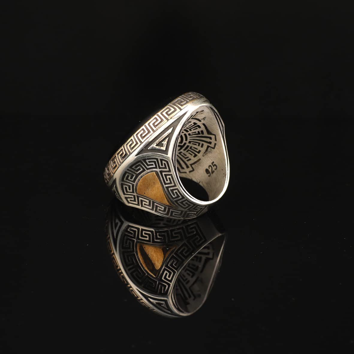 Silver Large Stone Ring