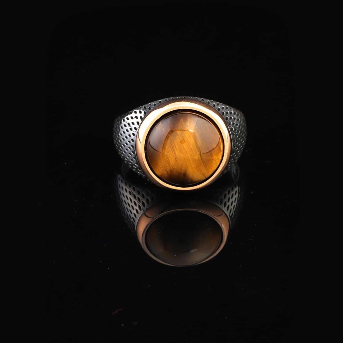 Men’s Tiger Eye Pinky Ring