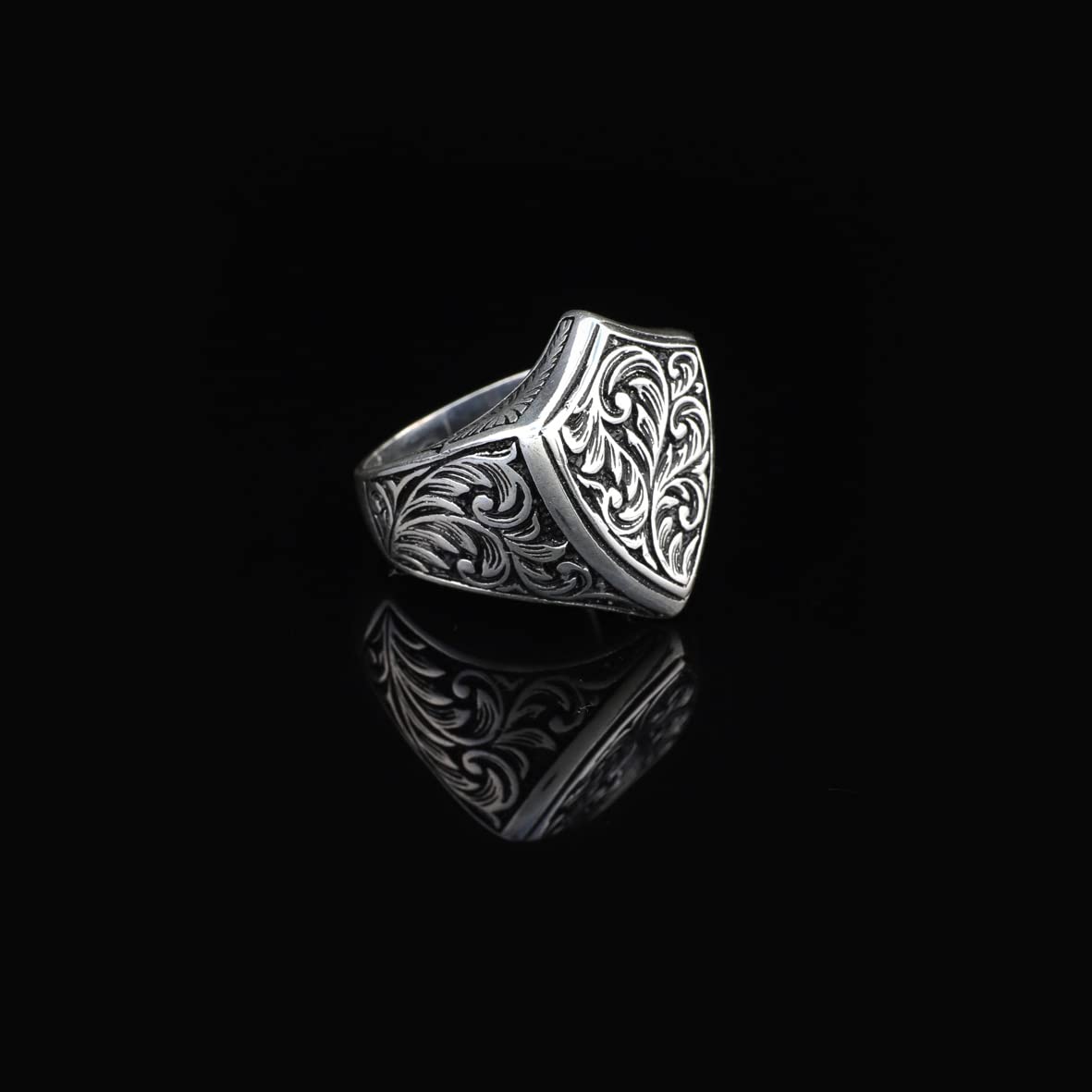 925K Sterling Silver Knight Ring