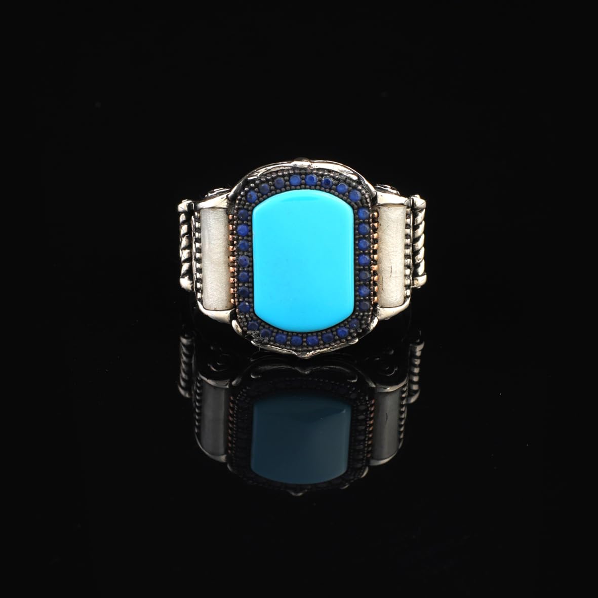 Men's Turquoise Signet Ring