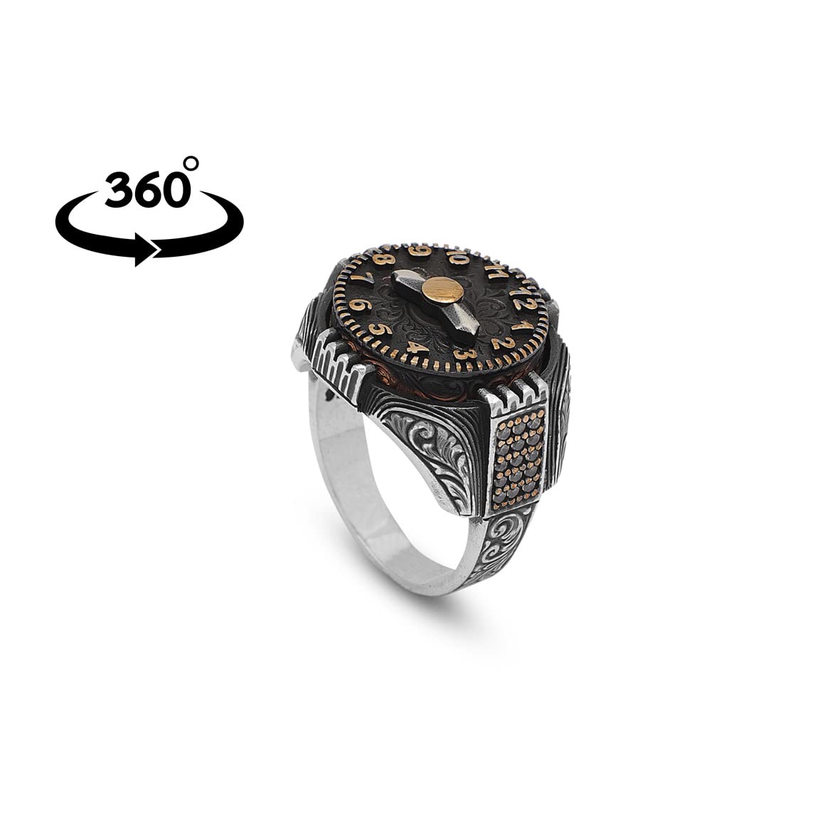 Silver Vintage Watch Ring