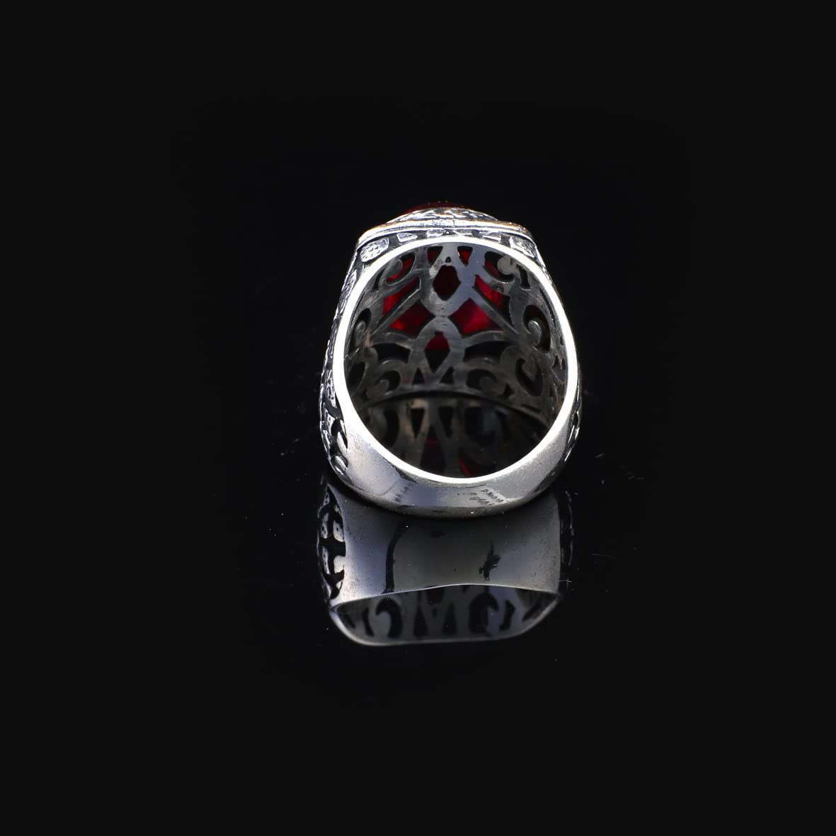 Men Handmade Carnelian Stone Ring